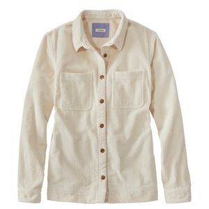 L.L. Bean Off-White Corduroy Shirt